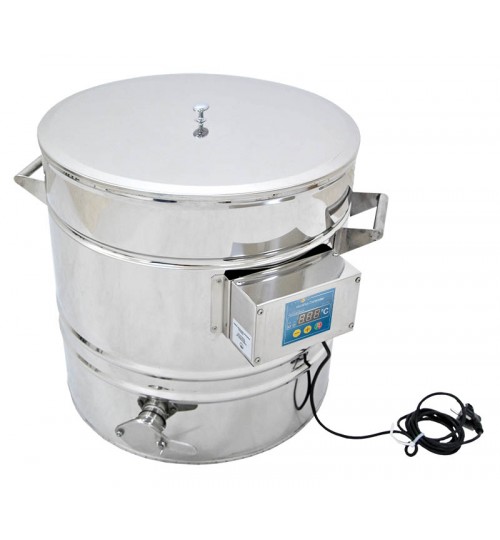 Honigauftaubehälter 50l, rostfrei, dig. Steuerung