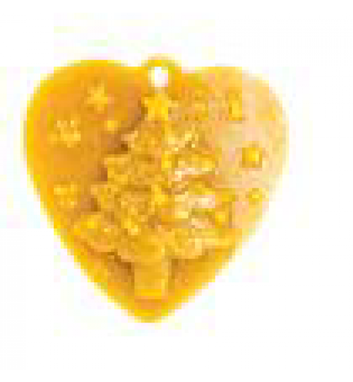 Christbaumanhänger - Herz mit Nadelbaum