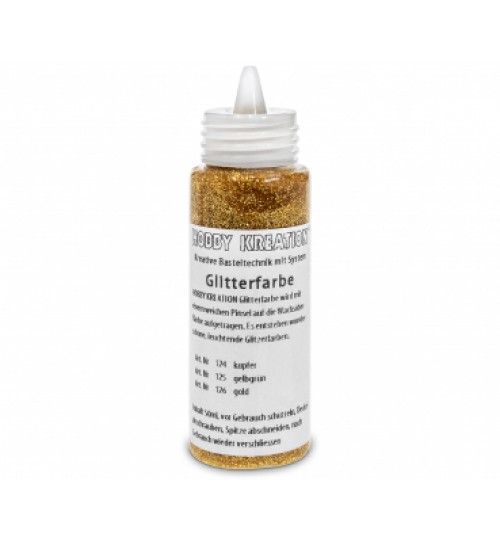 Glitterfarbe gold
