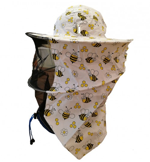 Kinderhut mit Schleier (mit Gummiband)