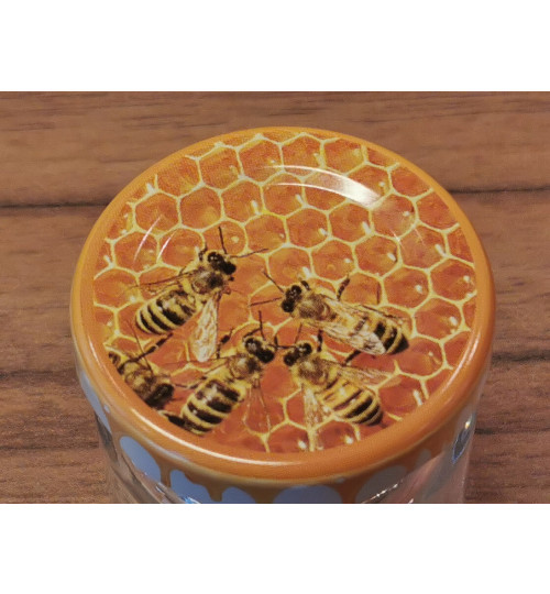 30 Stück Gläser 35ml / 50g Honig, inkl. Deckel Wabe mit Biene