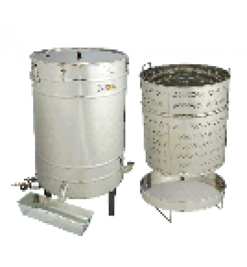 Dampfwachsschmelzer 100 Liter Edelstahl inkl. Hockerbrenner