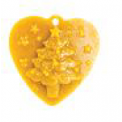 Christbaumanhänger - Herz mit Nadelbaum