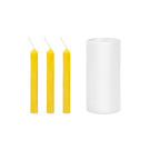 Christbaumkerzen glatt 3er (9cm)