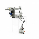 Entdeckelungsmaschine mit geschlossenem Wasserkreislauf, Kettenförderer, Lyson MINIMA Line