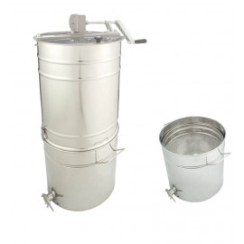 2 Waben Schleuder, mit Sieb u. Abfülltopf Optima Line