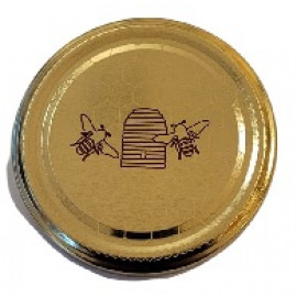 Deckel TO70 Metall, Gold Bienenkorb