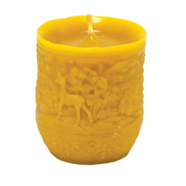 Kerze mit Winterlandschaft (8 cm)