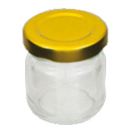 30 Stück Gläser 35ml / 50g Honig, inkl. Deckel Gold