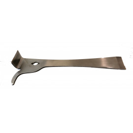 Stockmeisel mit Wabenheber 26cm, rostfrei