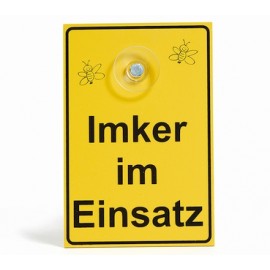 Saugnapfschild "Imker im Einsatz" 