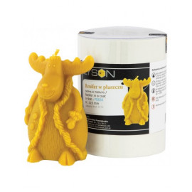 Kerzengießform Rentier mit Mantel