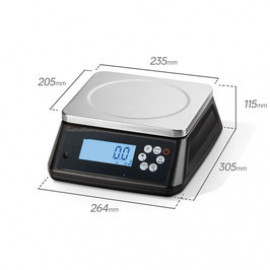 eichfähige Tischwaage, vorgeeicht